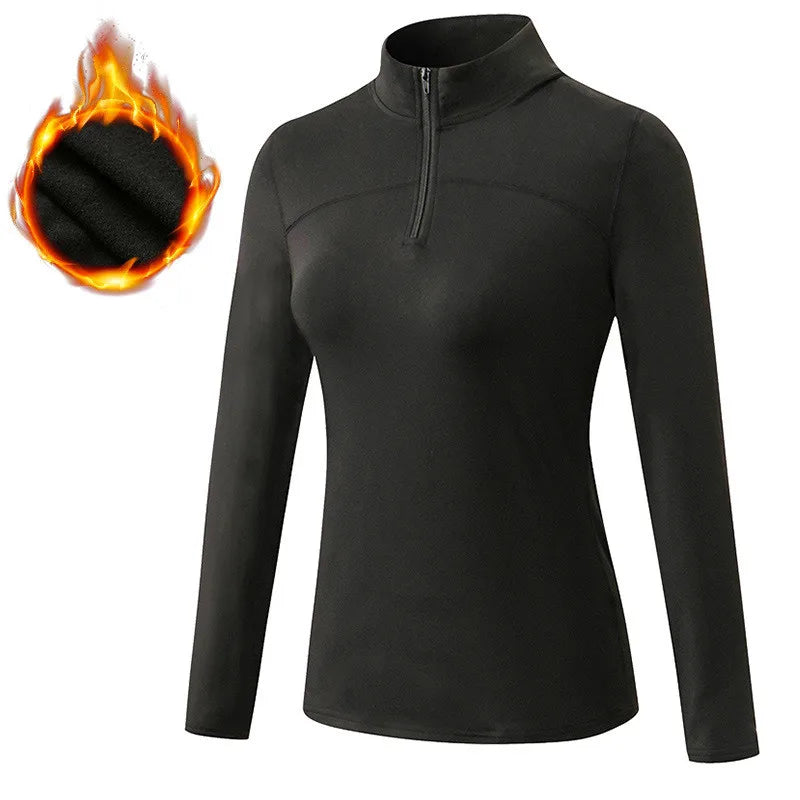 Camiseta Esportiva Feminina de Manga Longa