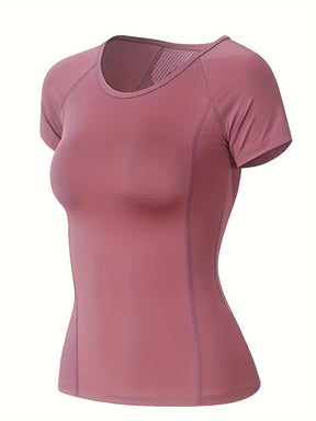 Camiseta Esportiva Feminina de Manga Curta