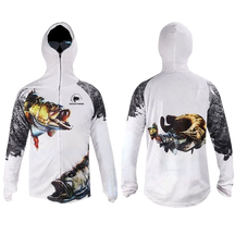 Camisa De Pesca Masculina Com Proteção de Rosto