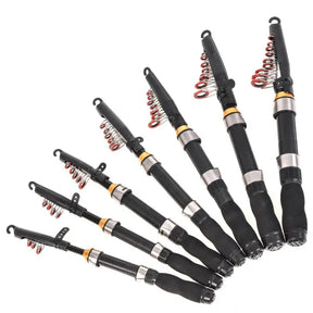 Vara Telescópica Mini de Fibra de Carbono