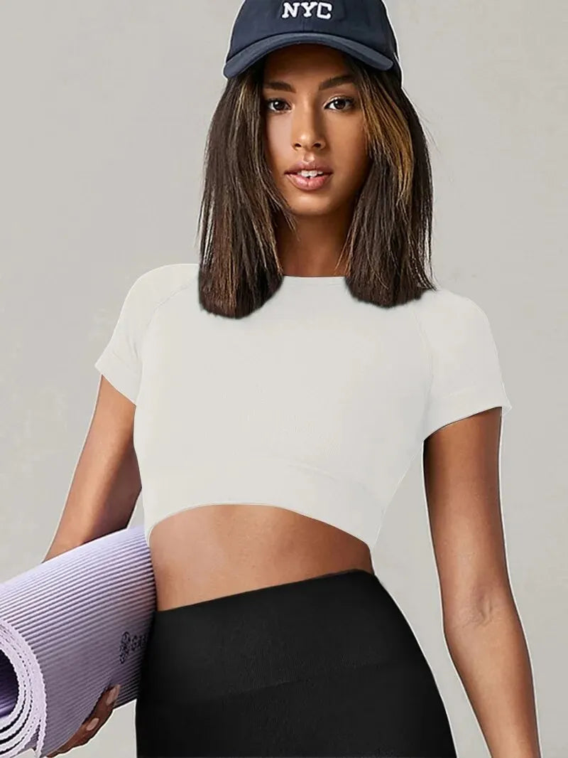 Camiseta Feminina Fitness Sem Costura