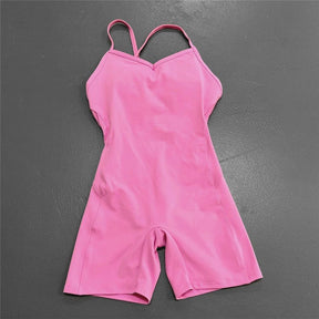 Body Macaquinho Fitness Elastano
