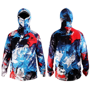 Camisa De Pesca Masculina Com Proteção de Rosto