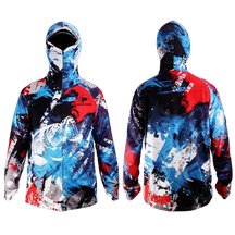 Camisa De Pesca Masculina Com Proteção de Rosto
