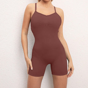 Body Macaquinho Fitness Elastano