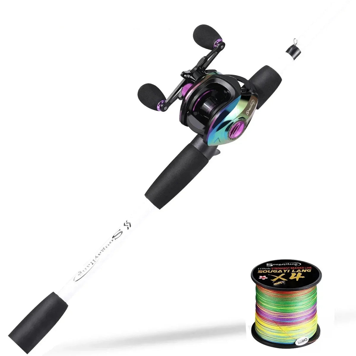 Kit de Pesca Completo – Carretilha 8kg e Vara de 1,98m para Pescarias de Sucesso