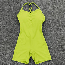 Body Macaquinho Fitness Elastano