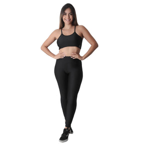 Conjunto Feminino Brilhoso Academia Fitness
