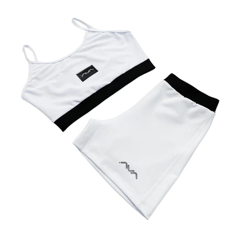 Conjunto Feminino Academia Suplex Top e Short Com Elástico