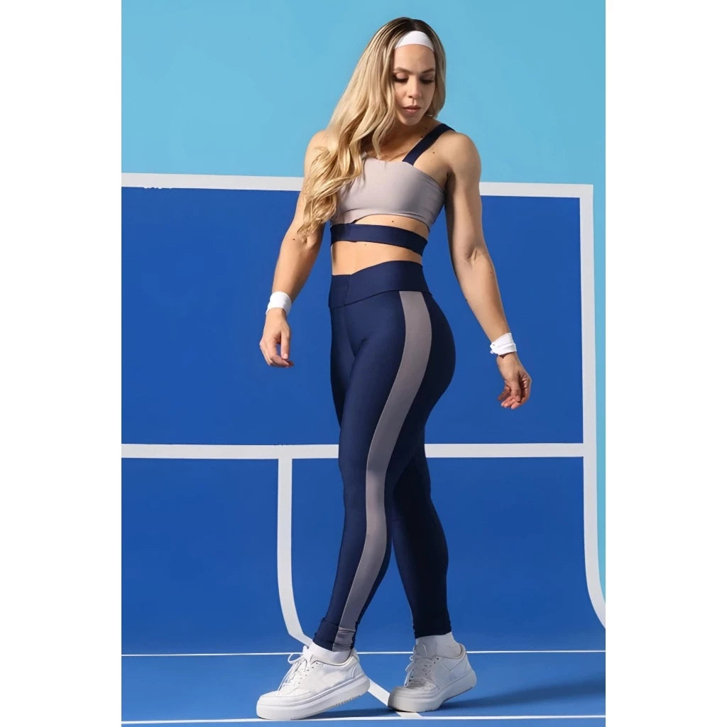 Conjunto Academia Fitness Top + Calça Legging Premium