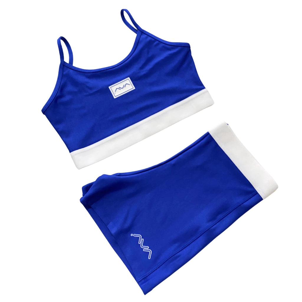 Conjunto Feminino Academia Suplex Top e Short Com Elástico