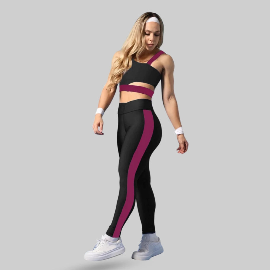 Conjunto Academia Fitness Top + Calça Legging Premium