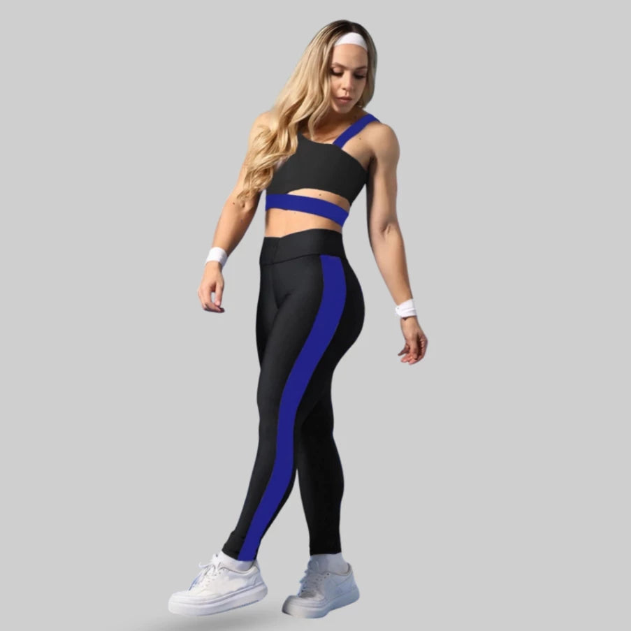 Conjunto Academia Fitness Top + Calça Legging Premium