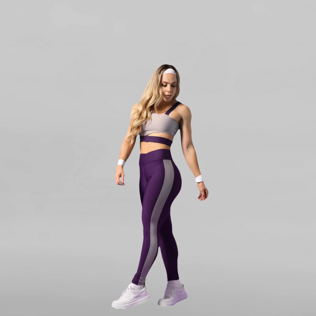 Conjunto Academia Fitness Top + Calça Legging Premium