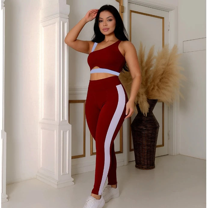 Conjunto Academia Fitness Top + Calça Legging Premium