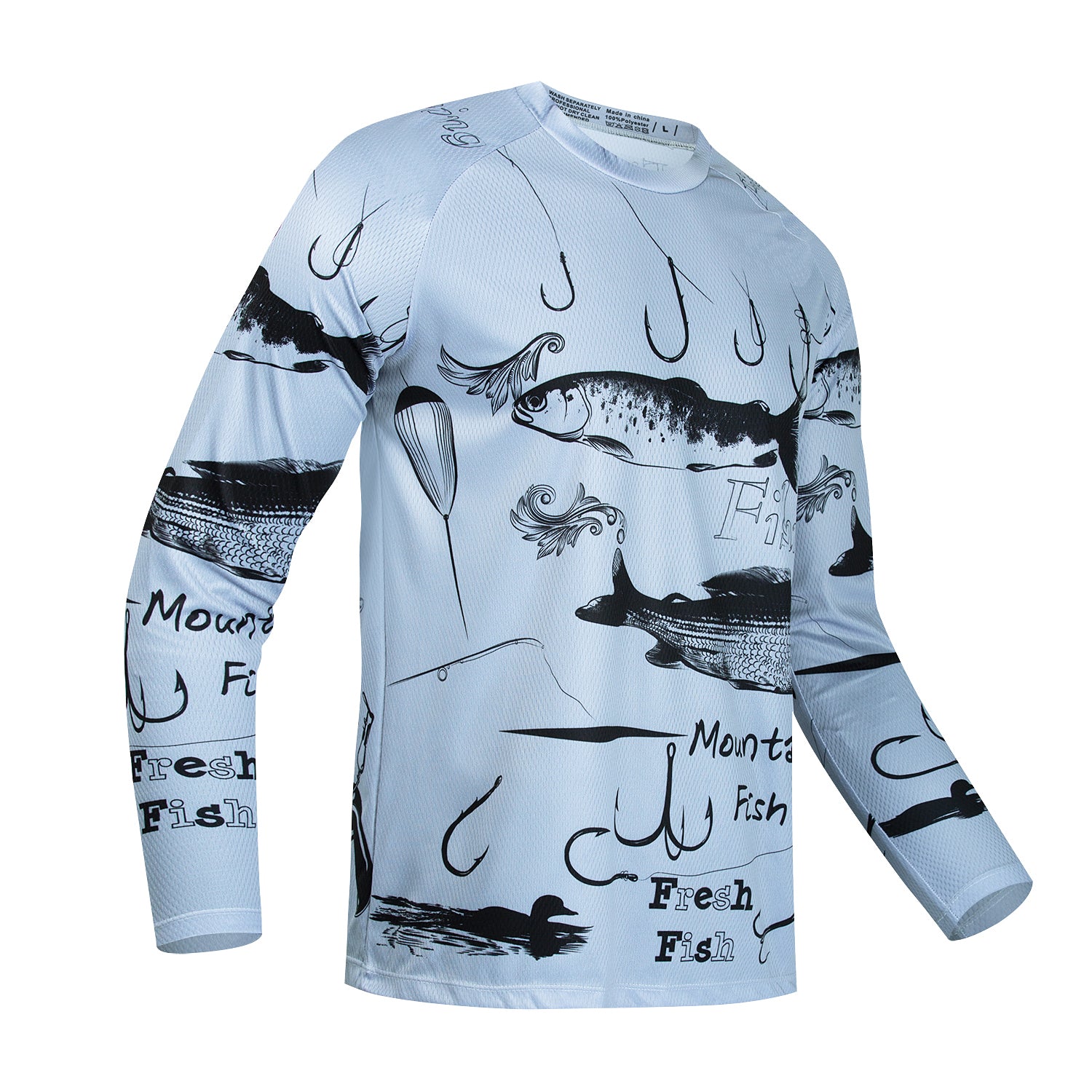 Camisa de Pesca Masculina Manga Longa com Protetor Solar