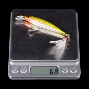 Kit 10 Isca Artificial Com Pena